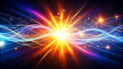 Fototapeta premium High-speed energy Light Lines Flow background
