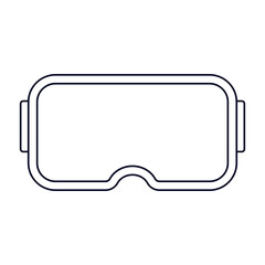 VR Box Outline Illustration