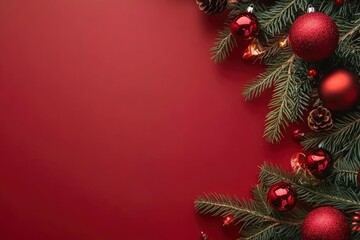 isolated empty christmas background for text with generative ai