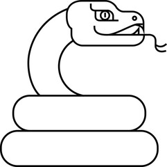 Lunar new year, Chinese New Year 2025 , Year of the Snake , line art ,outline ,Geometric shapes 