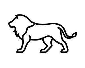 Fototapeta premium lion silhouette vector