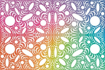 Abstract, doodle, lines with many colors without fixed shape with circle in image, create image, multicolored lines with beautiful colors create image, doodle, pattern, white background.