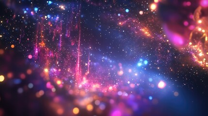 Obraz premium Gleaming cosmic aura backgrounds