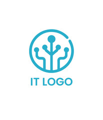 Creative and modern it logo layout