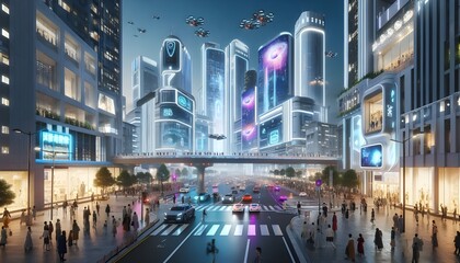 Fototapeta premium White Futuristic Background