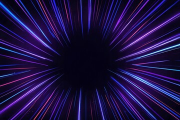 Obraz premium A dynamic burst of colorful light streaks radiating outward, creating a vibrant and energetic atmosphere ideal for futuristic and tech-themed projects.