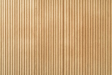 Fototapeta premium Abstract brown recycled paper background. Old Kraft paper texture box craft stripes pattern. top view , ai