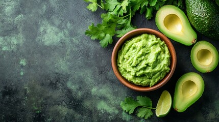 Obraz premium guacamole day with copy space 