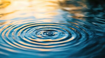 A close-up of water ripples reflecting soft colors, evoking tranquility and nature's beauty.