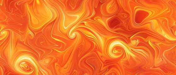 A vibrant background in tangerine orange with dynamic swirls