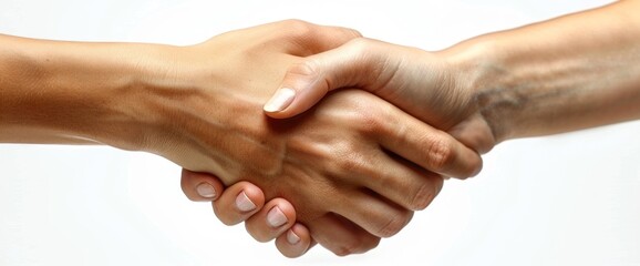 Fototapeta premium Two hands shaking in a handshake