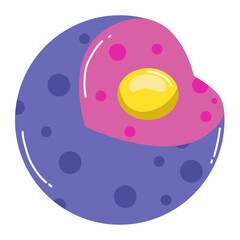 Nucleus. Vector Illustration
