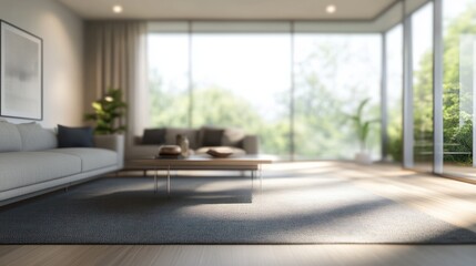 Fototapeta premium blur image of modern living room interior
