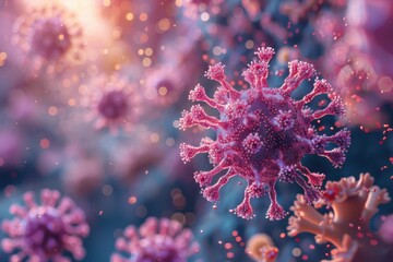 abstract background in colors and patterns for Virus Appreciation Day