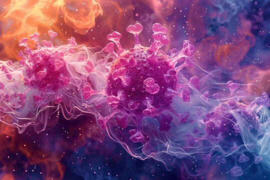abstract background in colors and patterns for Virus Appreciation Day