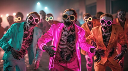 Obraz premium Neon Zombies.