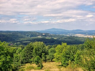 Obraz premium Panorama of the Karkonosze Mountains