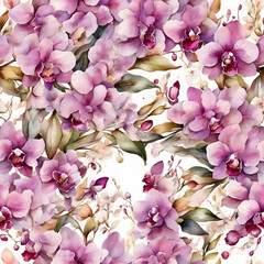 watercolor painting of a wild flower floral bouquet. Generative AI