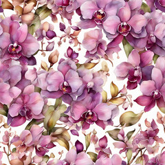 watercolor painting of a wild flower floral bouquet. Generative AI