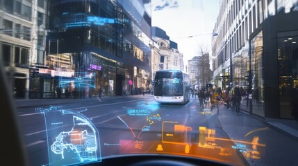 Futuristic Cityscape with Advanced Technology