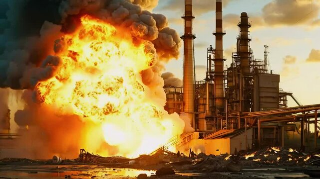 Industrial Plant Explosion