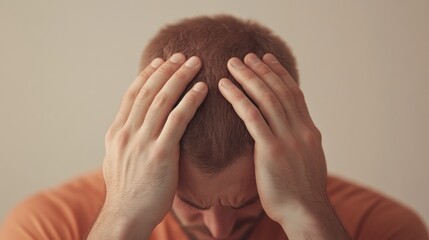 Hispanic Man in Therapy Session Displaying Stress and Anxiety, Modern Office, Daytime, Emotional Exchange