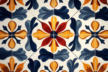 Minimalist perfectly symmetrical geometric pattern tile Style background Design