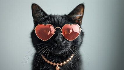 Black Cat: Mysterious Charm with Shiny Fur