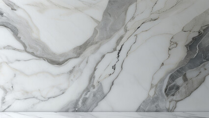 Obraz premium Carrara Marble: Timeless Elegance in Natural Stone Patterns and Textures