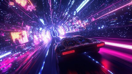 Retro futuristic sci-fi illustrations,generated with AI.