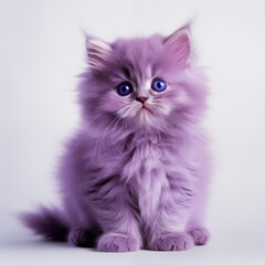 Purple kitten
