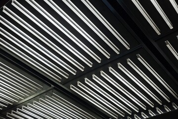 Obraz premium Illuminated Ceiling in the Elevator.