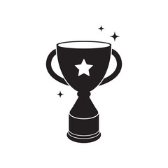 Trophy icon vector illustration design