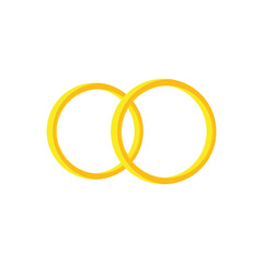 Marry Ring Logo Vector Template Icon