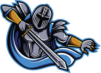 Warrior knight mascot