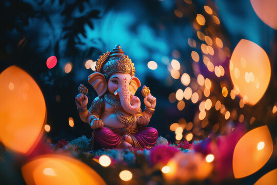 beautiful statue of lord ganesha