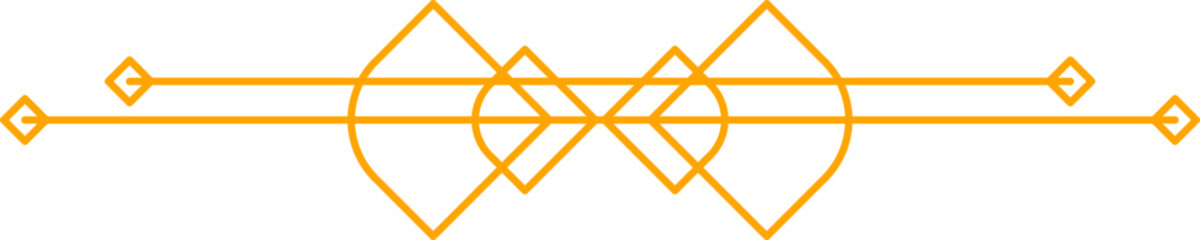 Art deco Geometric Line
