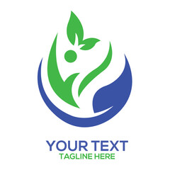 Naklejka premium eco friendly logo