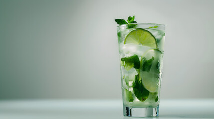 Cool Mojito with Fresh Lime and Mint
