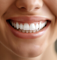 Obraz premium close up of a smile of woman 