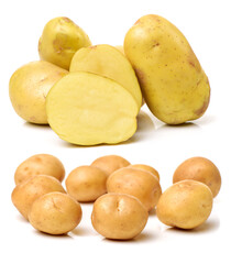 New potato isolated on white background 