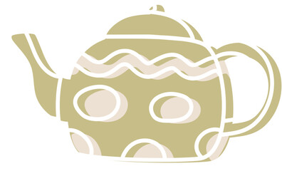 Teapot doodle outline