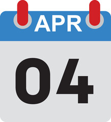 Date calendar one to  thirtine days Print