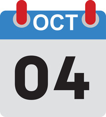 Date calendar one to  thirtine days Print