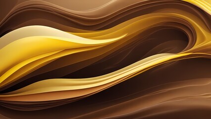 Obraz premium Abstract chocolate background with waves