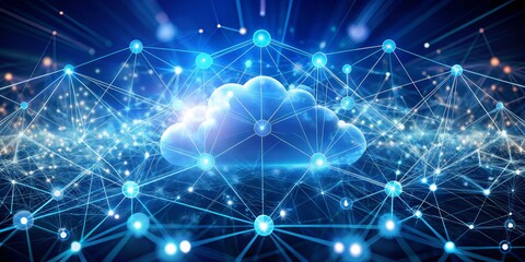 Obraz premium Cloud Computing Network, Cloud, Network, Data