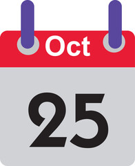 Date calendar one to  thirtine days Print