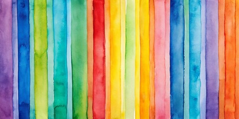 Watercolor Rainbow Stripes Abstract Background, Watercolor, Rainbow, Stripes