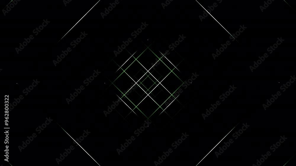 Poster an intricate abstract geometric pattern set against a dark background, creating depth and elegance. 