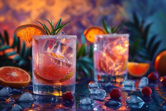 abstract background in colors and patterns for National Vodka Day - Powered by Adobe